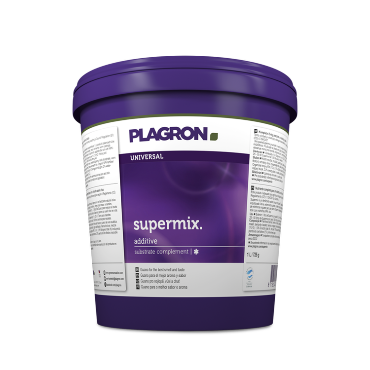 Plagron Fertilizer Bio Supermix 1L - contains minerals, trace elements, worm castings and seabird guano