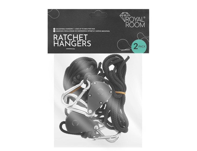 ROYALROOM® Ratchet Hangers/ hooks, Light Adjustable Hangers | support up to 68kg