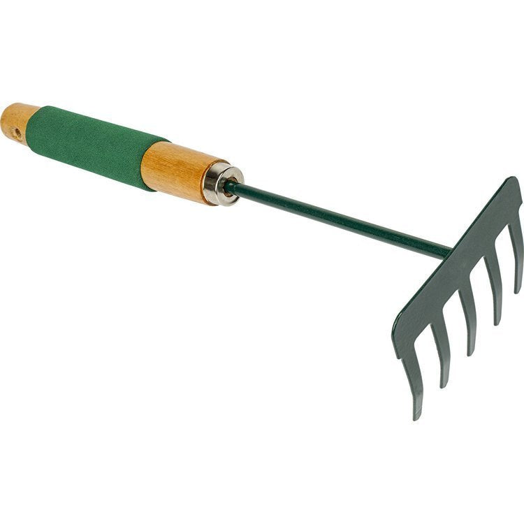 Biogarden mini rake - metal, green