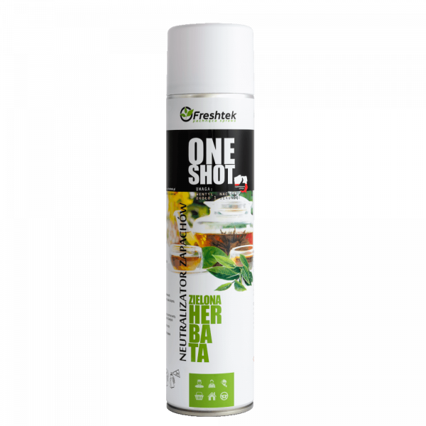 Freshtek ONE SHOT Green tea Spray 600ml - odour neutralizer