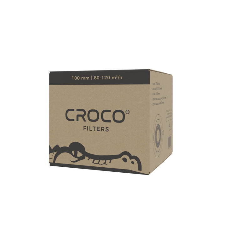 Carbon filter Croco Black 80-120 m³/h fi 100mm