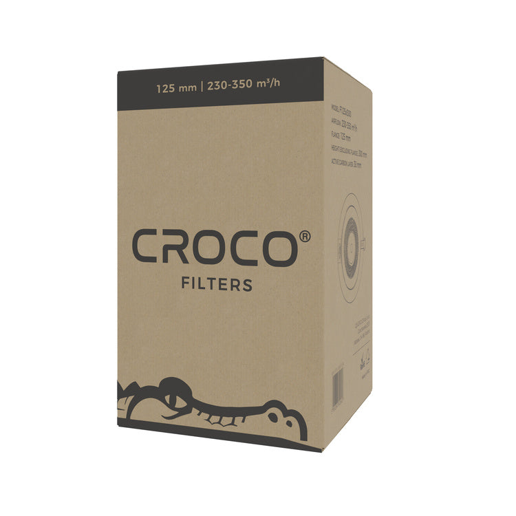 Carbon filter Croco Black 230-350 m³/h fi 125mm