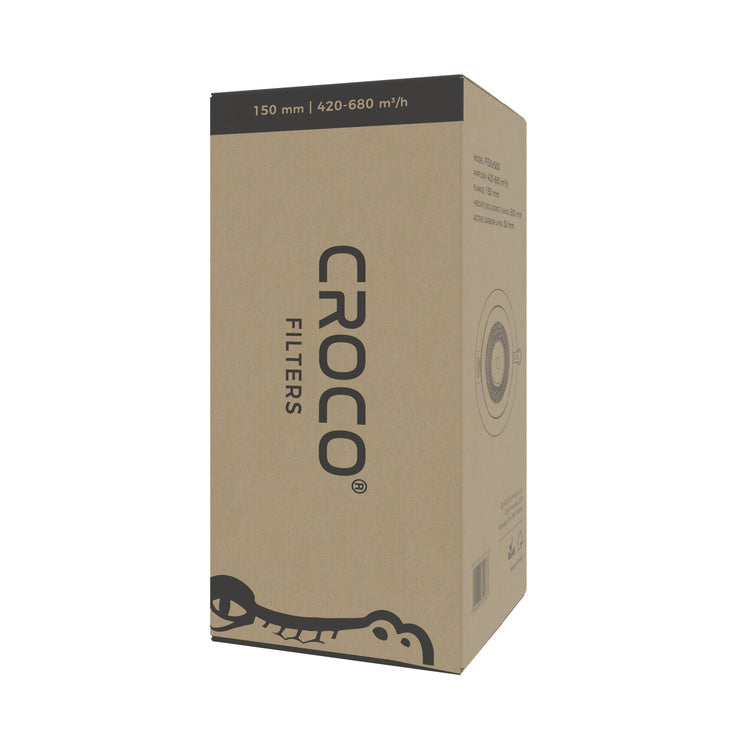 Carbon filter Croco Black 420-680 m³/h fi 150mm