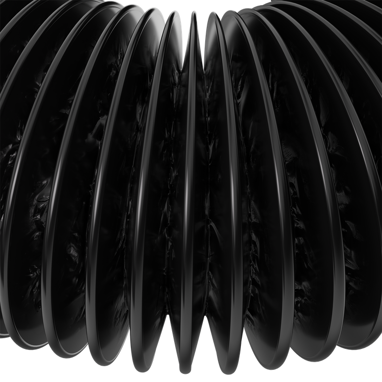 Croco Duct 100mm 2m - black 4 layer light-tite duct