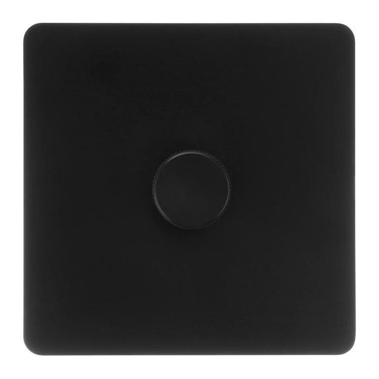 VERTICANA® WALL DIMMER 1-WAY BLACK - wall-mounted dimmer, single switch
