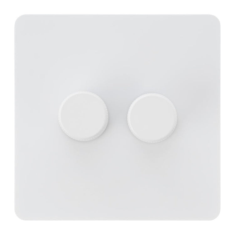 VERTICANA® WALL DIMMER 2-WAY WHITE- wall-mounted dimmer, double switch