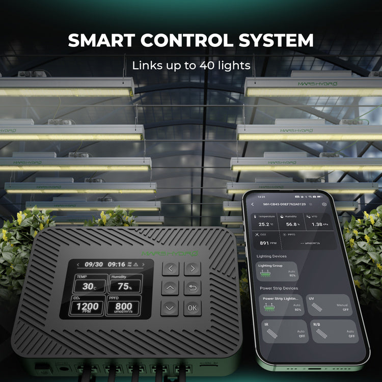 Mars Hydro Controller 43 - Smart Environmental Control System with Temperature/Humidity/Light 3-in-1 Sensor