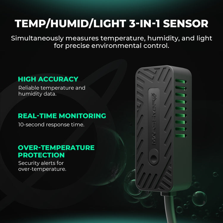 Mars Hydro Controller 43 - Smart Environmental Control System with Temperature/Humidity/Light 3-in-1 Sensor