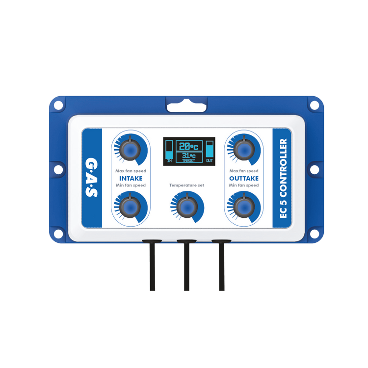 G.A.S EC5 Fan Controller - Dual Fan Speed & Temperature Controller with Hysteresis Function