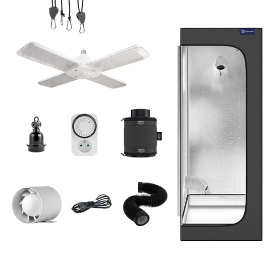 Growbox set Galaxyfarm Luna Lite 60x60x150cm + LED Agrolite 430 E27 120W