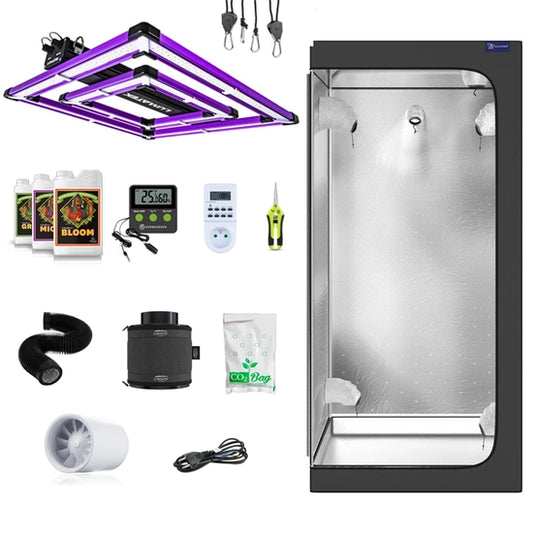 Growbox set Galaxyfarm Luna Lite 80x80x170cm + LED Lumatek ATS 200W PRO + fertilizers