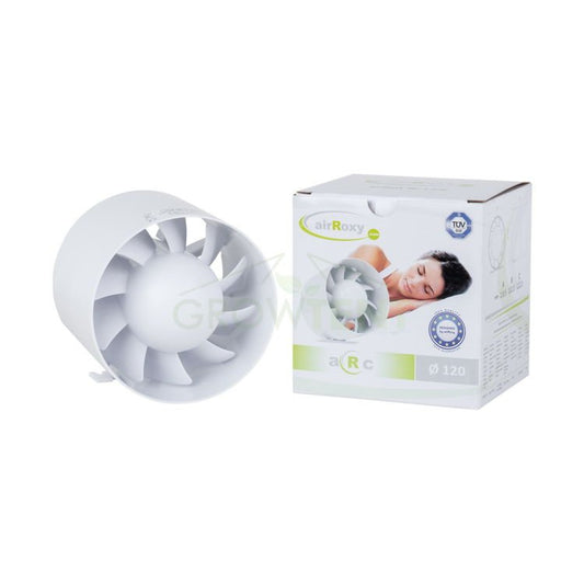 airRoxy quiet (silent) axial-duct fan 125mm 158m3