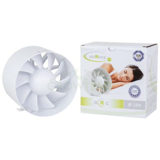 airRoxy quiet (silent) axial-duct fan 150mm 257m3