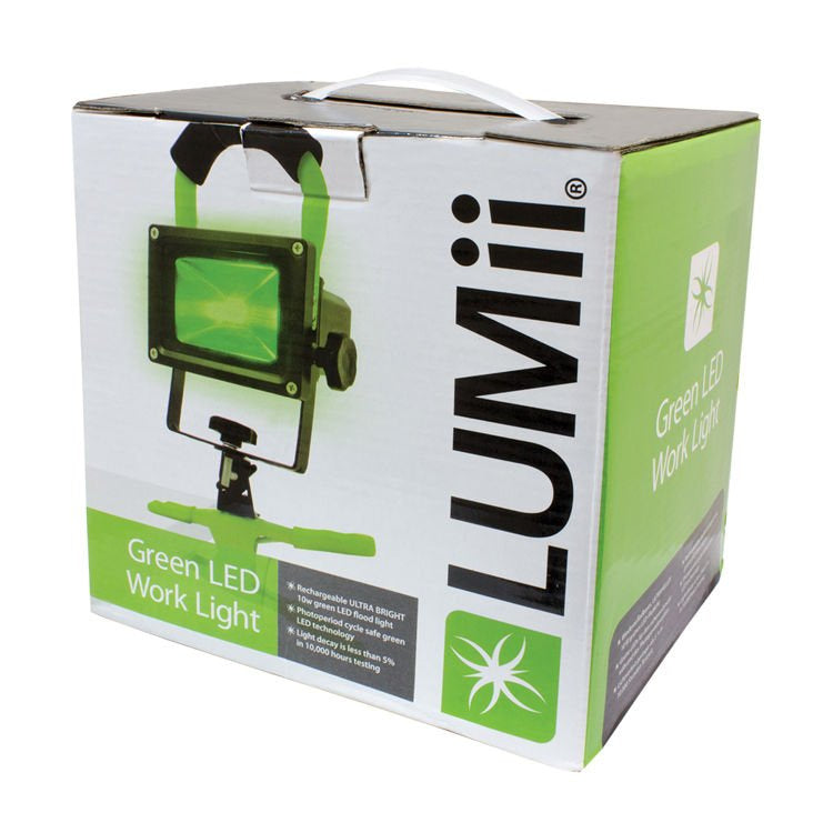 LED LUMII 10W LAMP - green light for observing plants at night