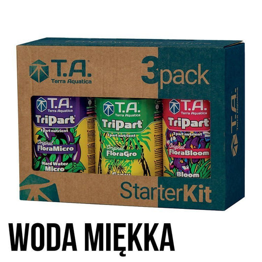 GHE Terra Aquatica TRIPACK FLORA HARD - (SOFT WATER) + GHE pH down