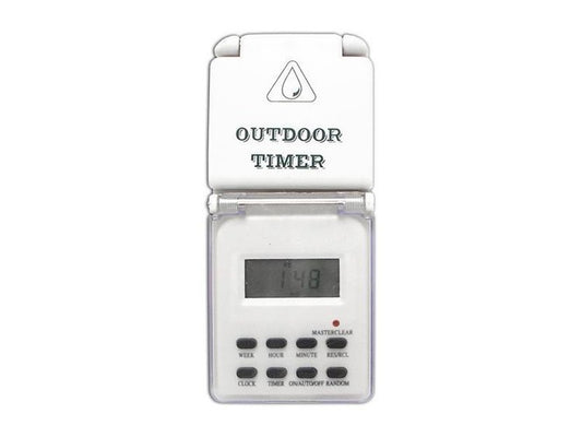 Digital Timer Switch IP44 DT06 - electronic timer - for outdoor usage