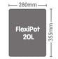 AutoPot FlexiPot fabric pot - 20L / 5gal 35,5x28cm