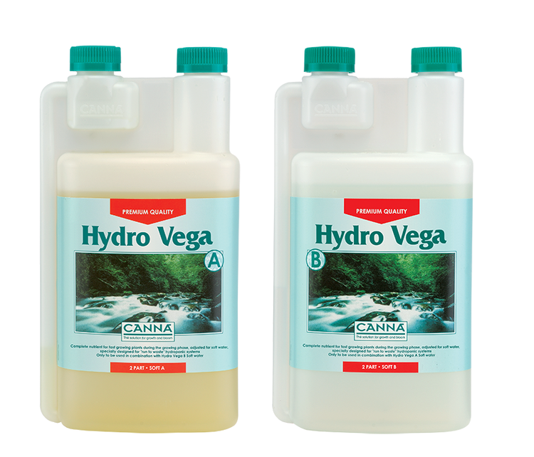 Fertilizer Canna Hydro Vega 2x1L Hard Water - growth hydroponics fertilizer
