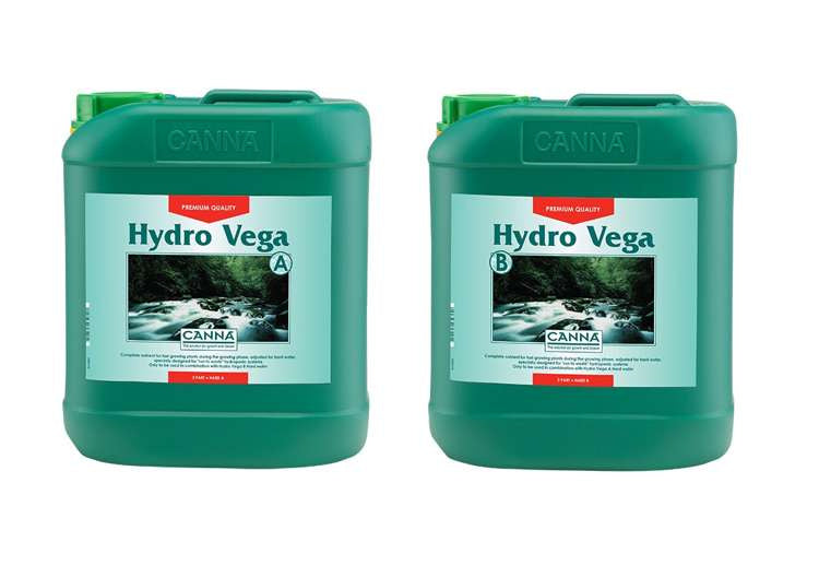 Fertilizer Canna hydro Vega 2x5L Hard Water - growth hydroponics fertilizer