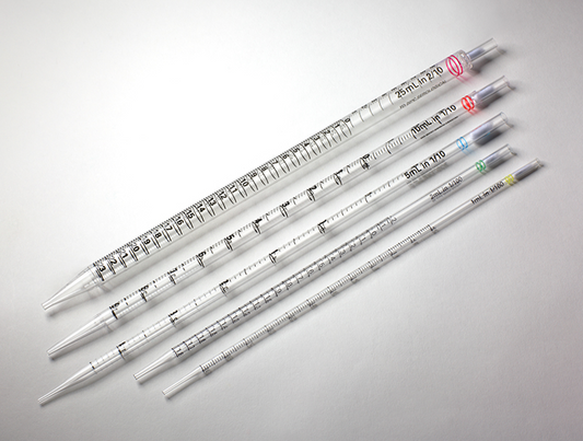 2 ml acrylic pipette graduated / reaches to the bottom of the bottle