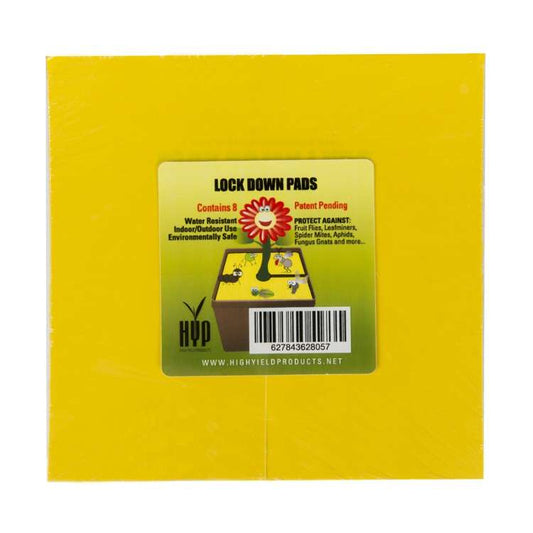 HYP Lock Down Pads 15x15cm (6”) - insect sticky pad square 8pcs