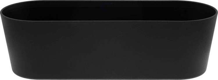 Leni black pot 27 cm x 10 x 8 cm for window sill