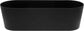 Leni black pot 27 cm x 10 x 8 cm for window sill