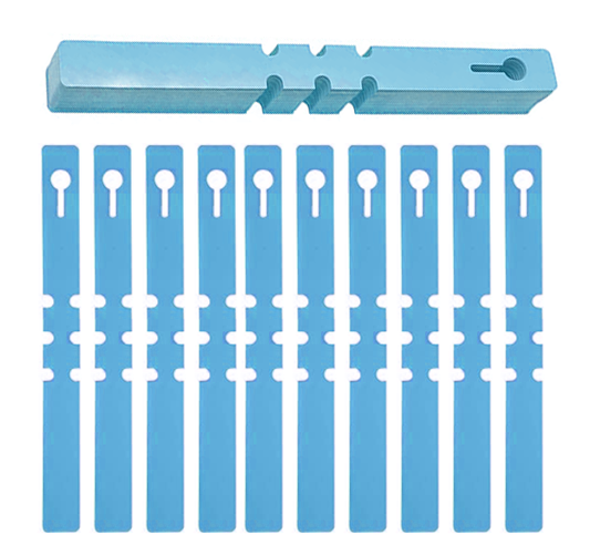 Herbgarden Plant Wrap Tags 2x21cm 100pcs | Blue Plastic Tree Labels