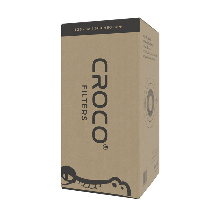 Carbon filter Croco Black 360-480 m³/h  fi 125mm