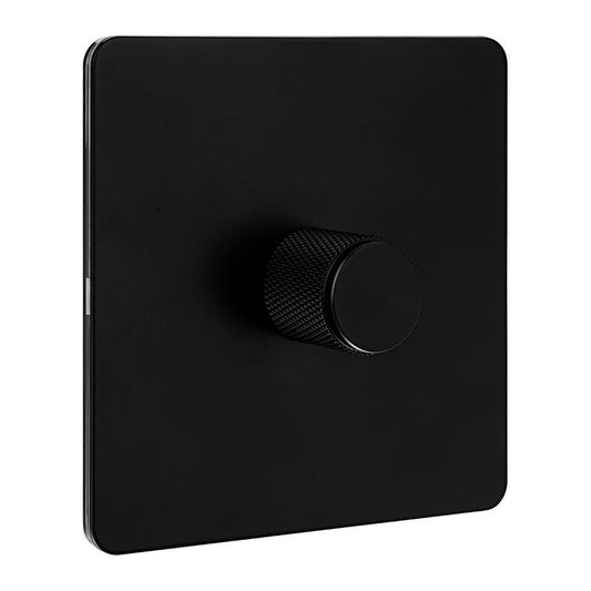 VERTICANA® WALL DIMMER 1-WAY BLACK - wall-mounted dimmer, single switch
