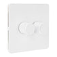 VERTICANA® WALL DIMMER 2-WAY WHITE- wall-mounted dimmer, double switch