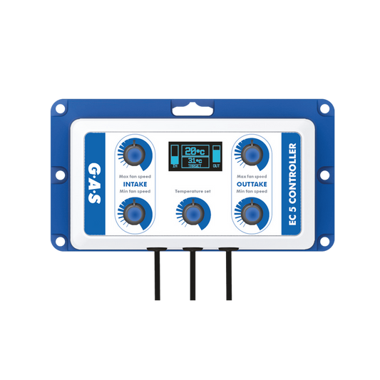 G.A.S EC5 Fan Controller - Dual Fan Speed & Temperature Controller with Hysteresis Function
