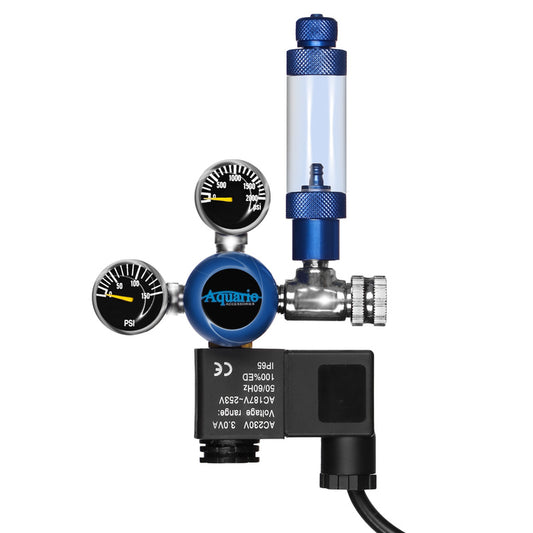 Aquario Blue Professional co2 bottle reducer with solenoid valve